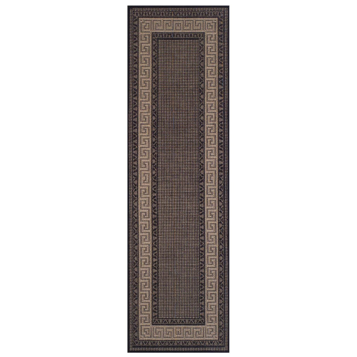 Oriental Weavers Greek Key Flatweave Black Rug