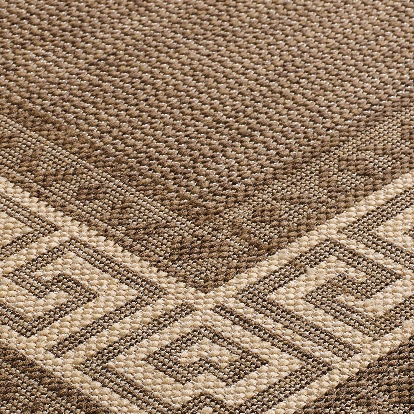 Oriental Weavers Greek Key Flatweave Brown Rug