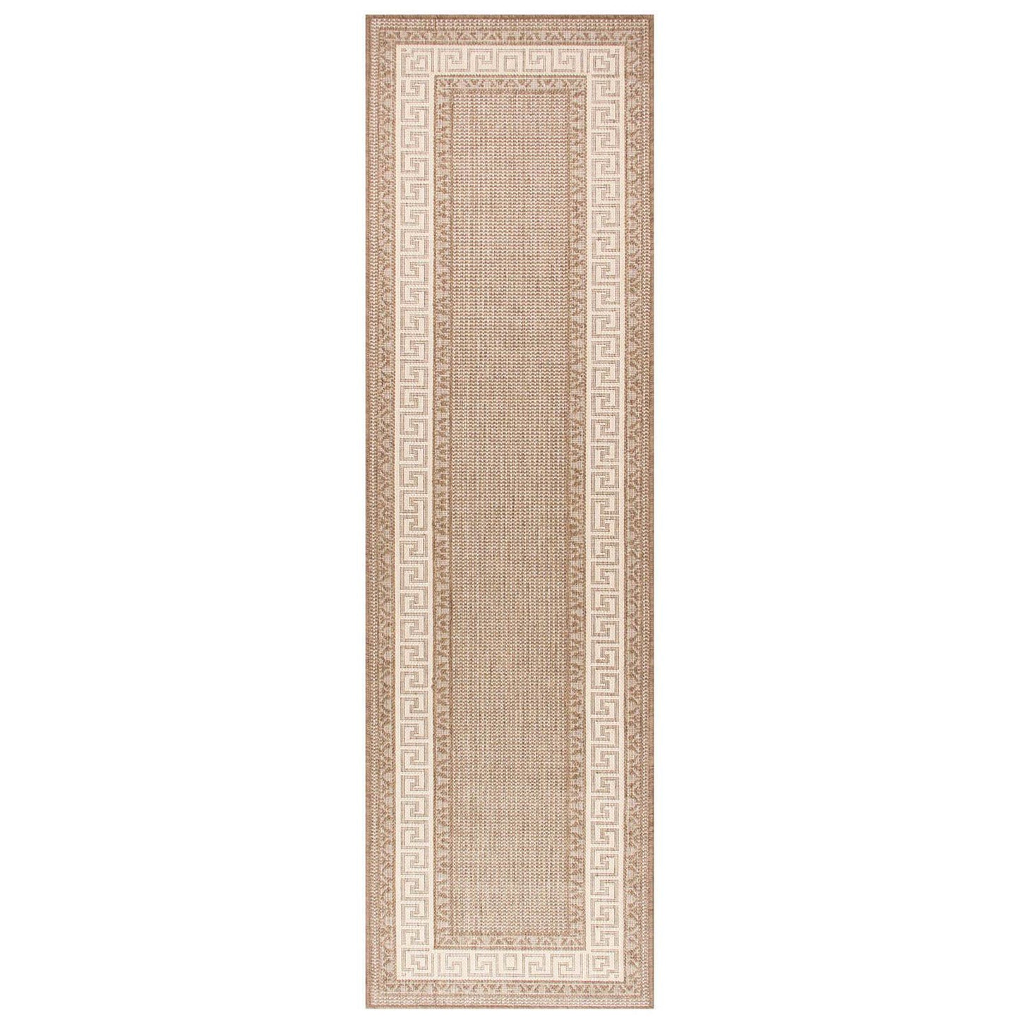 Oriental Weavers Greek Key Flatweave Brown Rug
