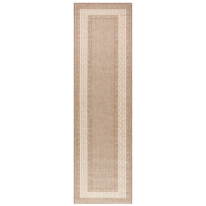 Oriental Weavers Greek Key Flatweave Brown Rug