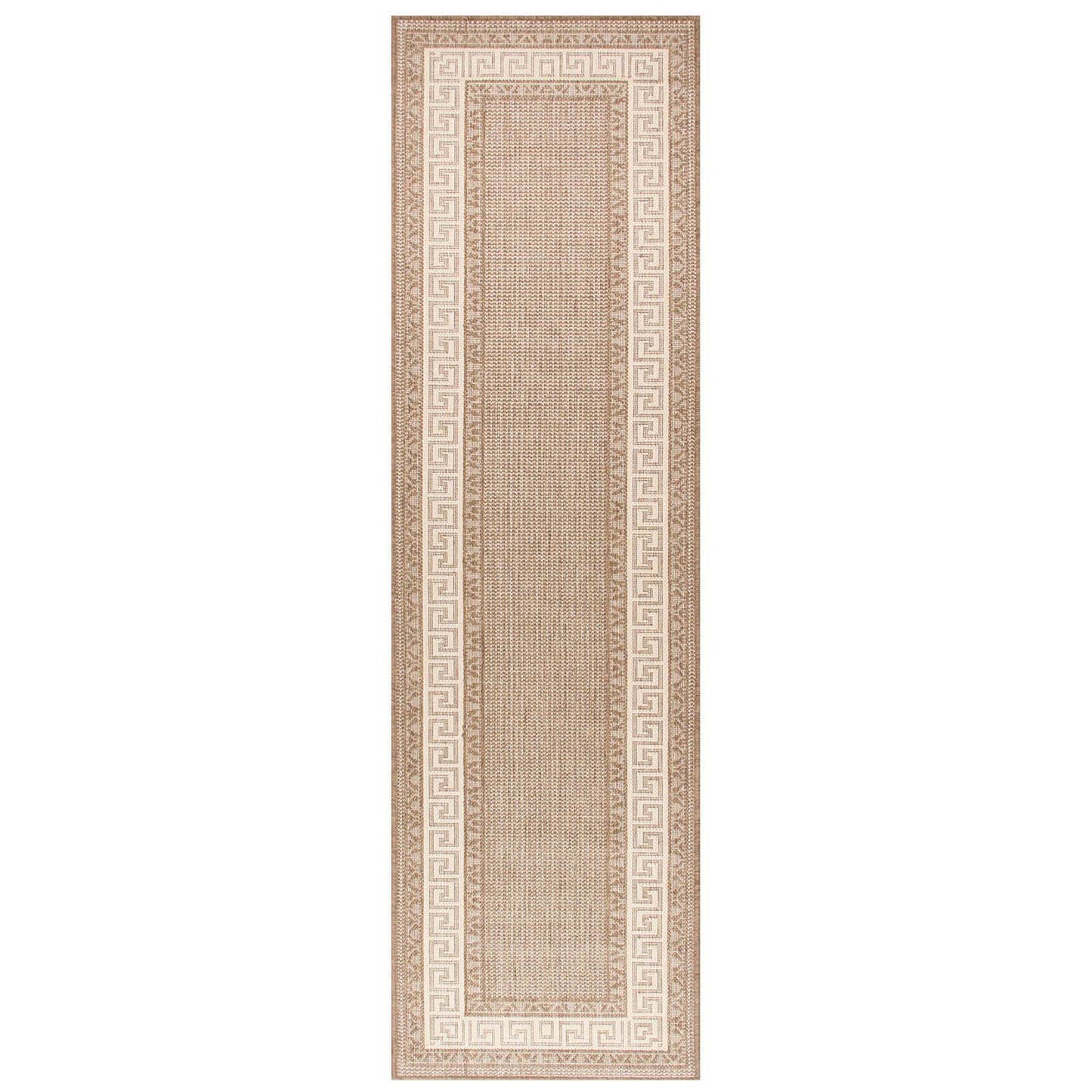 Oriental Weavers Greek Key Flatweave Brown Rug