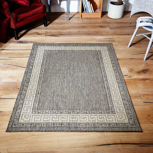 Oriental Weavers Greek Key Flatweave Grey Rug