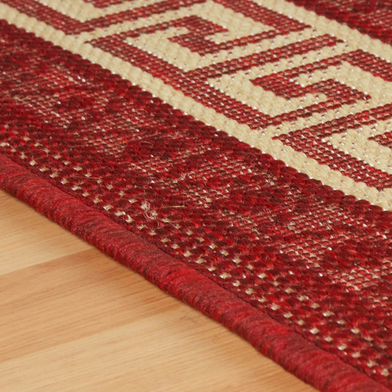 Oriental Weavers Greek Key Flatweave Red Rug