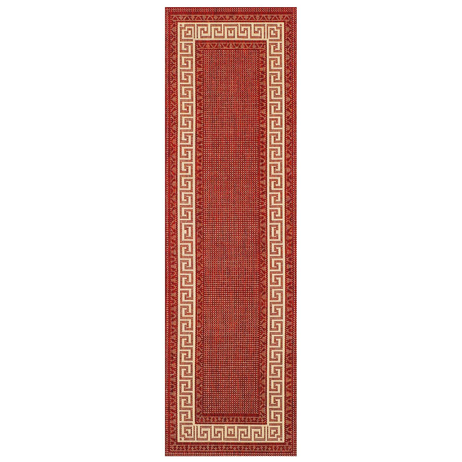 Oriental Weavers Greek Key Flatweave Red Rug