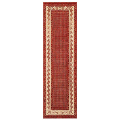 Oriental Weavers Greek Key Flatweave Red Rug