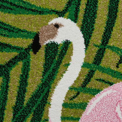 Think Rugs Havana 2349 Green / Pink Rug