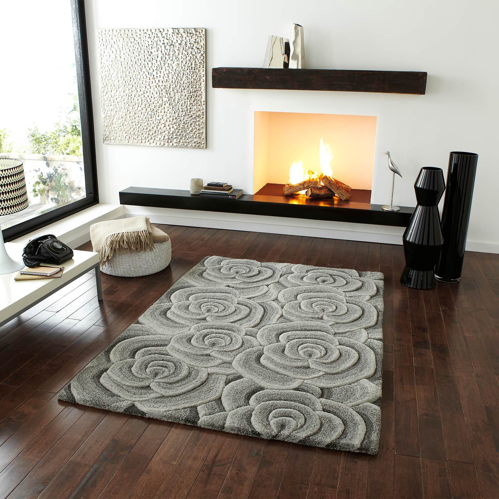 Think Rugs Valentine VL 10 Light Grey Rug