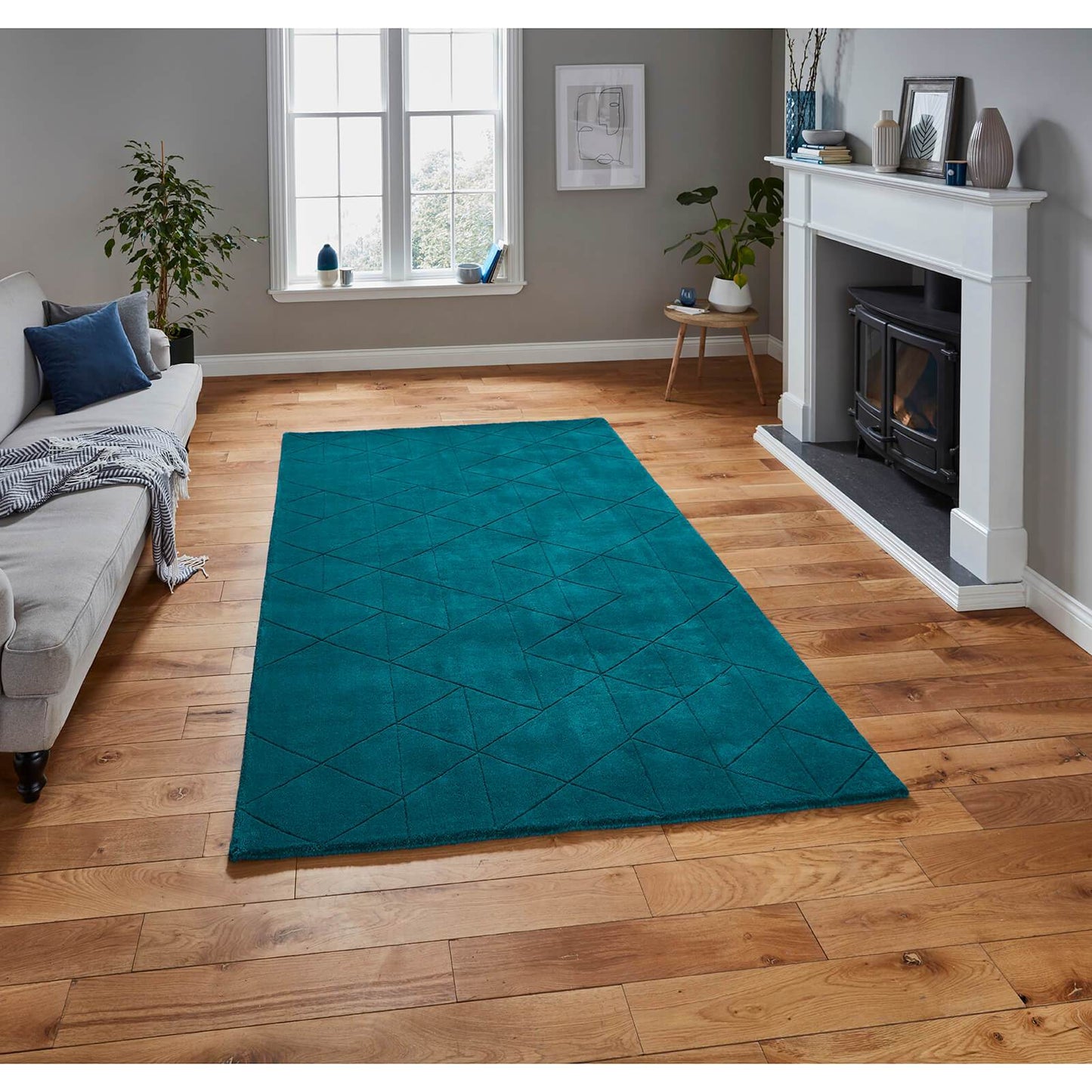 Think Rugs Kasbah KB2025 Dark Teal Rug