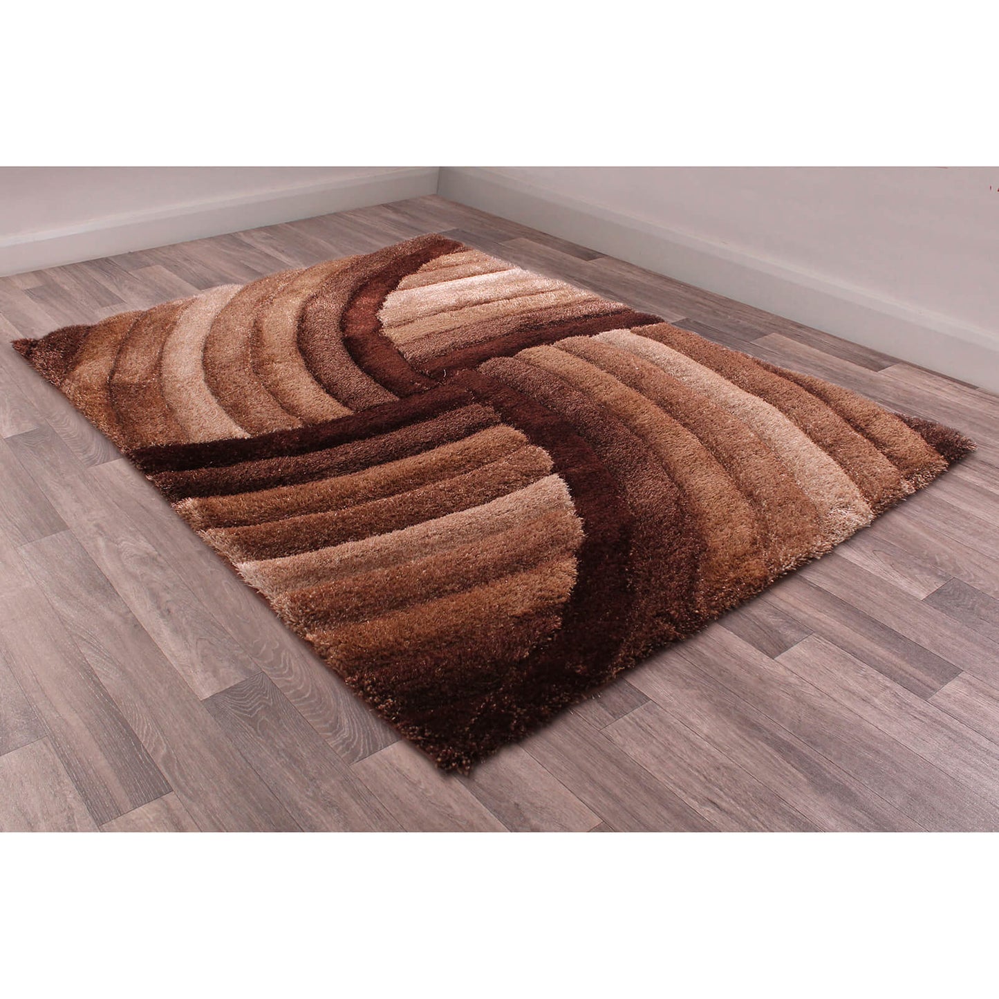 Ultimate Home Living 3D Carved Flower Natural Rug