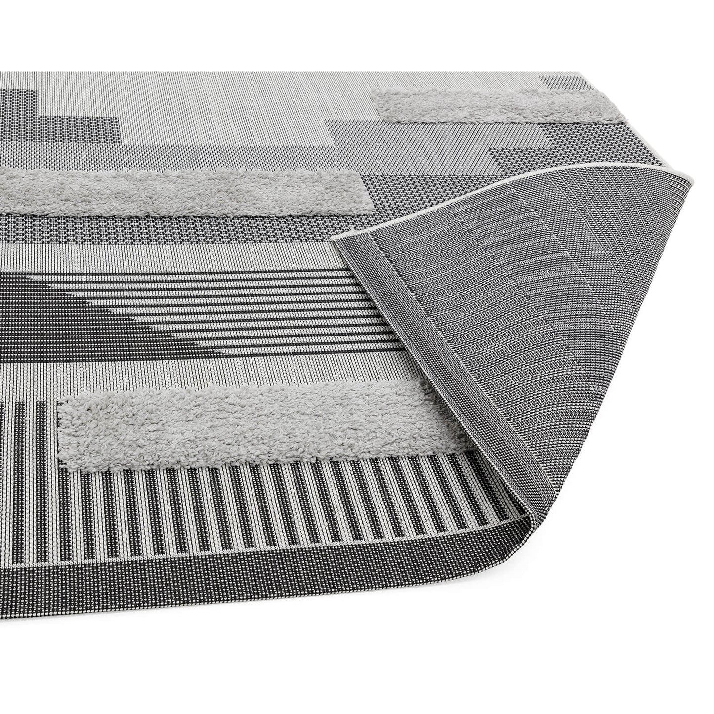 Asiatic Monty MN05 Geometric Black / Grey Rug