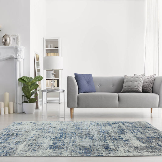 Asiatic Orion OR04 Abstract Blue Rug