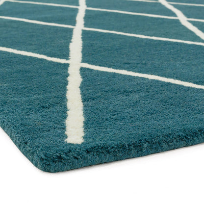 Asiatic Albany Diamond Teal Rug