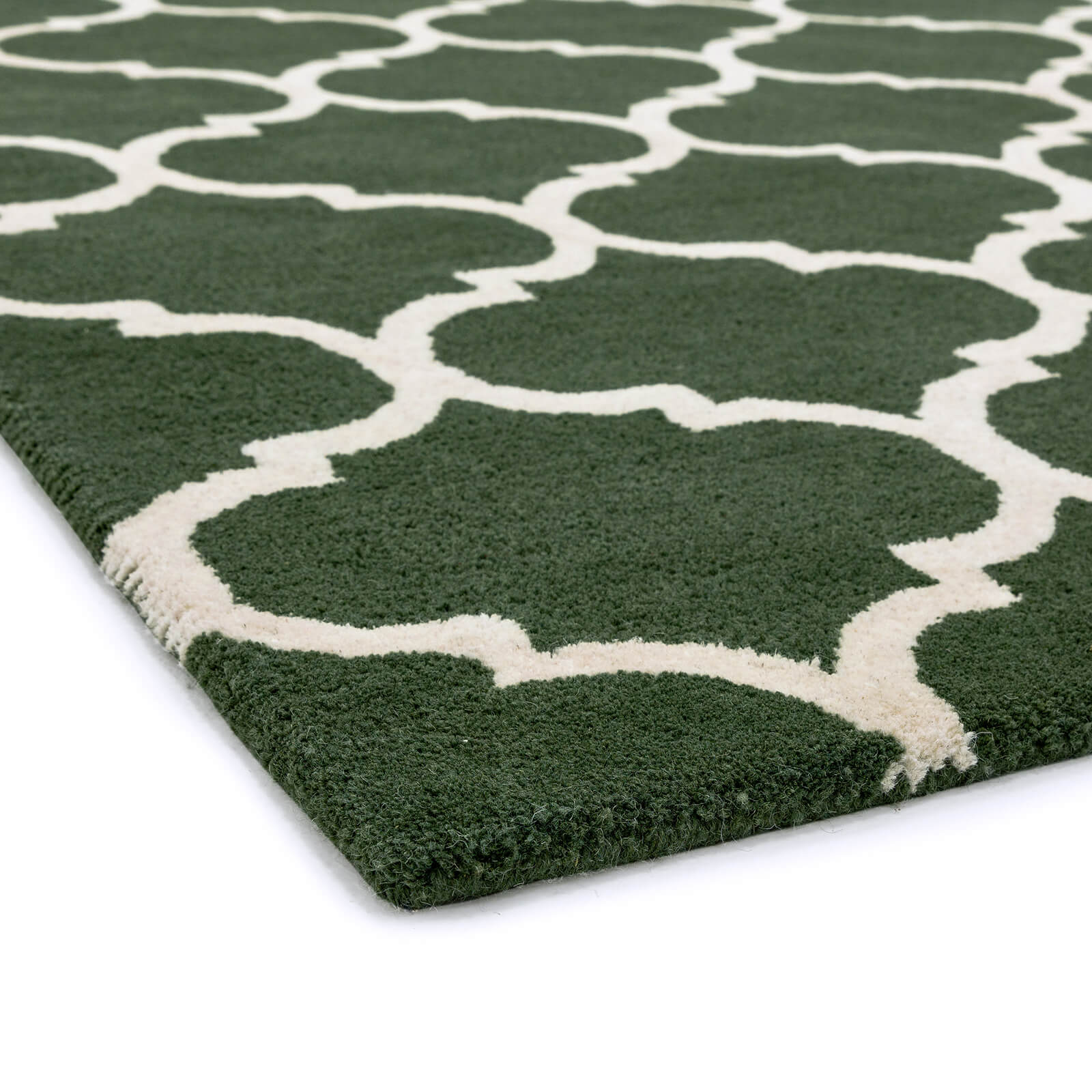 Asiatic Albany Ogee Green Rug