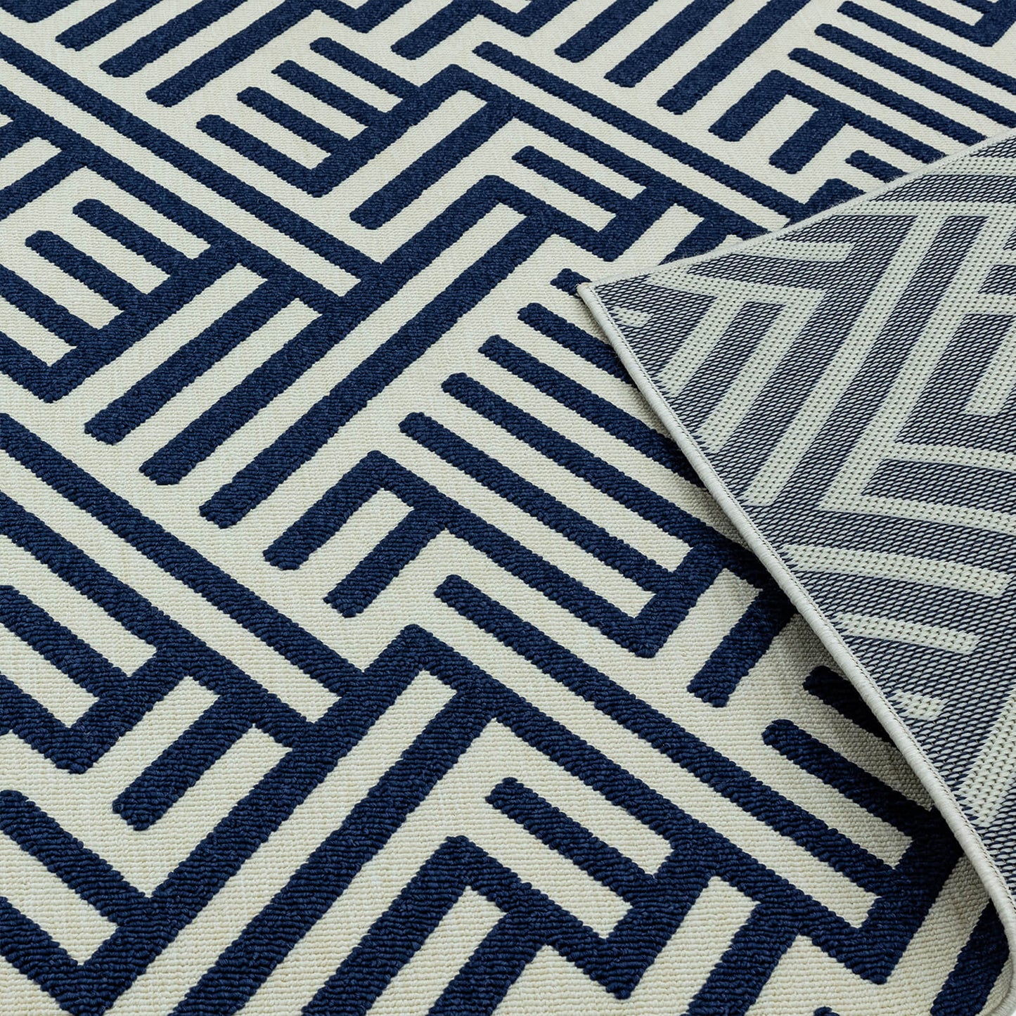 Asiatic Antibes AN04 Linear Blue / White Rug