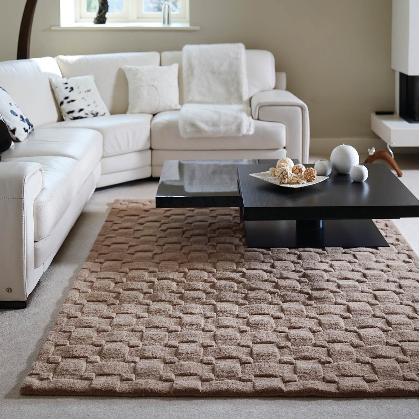 Origins Basketweave 3D Blush Rug