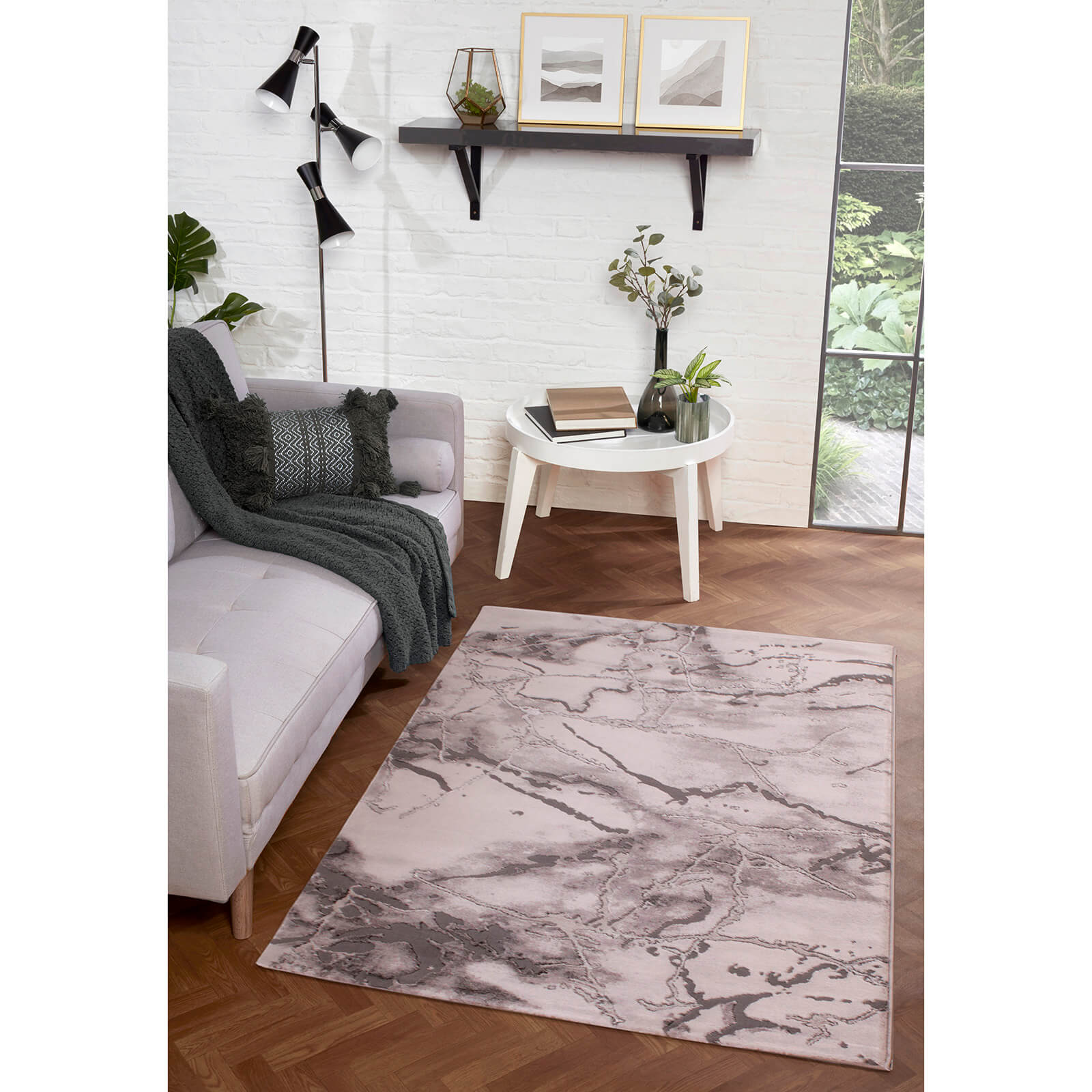 Handmade Carpets Bianco 185KA Dark Grey Rug