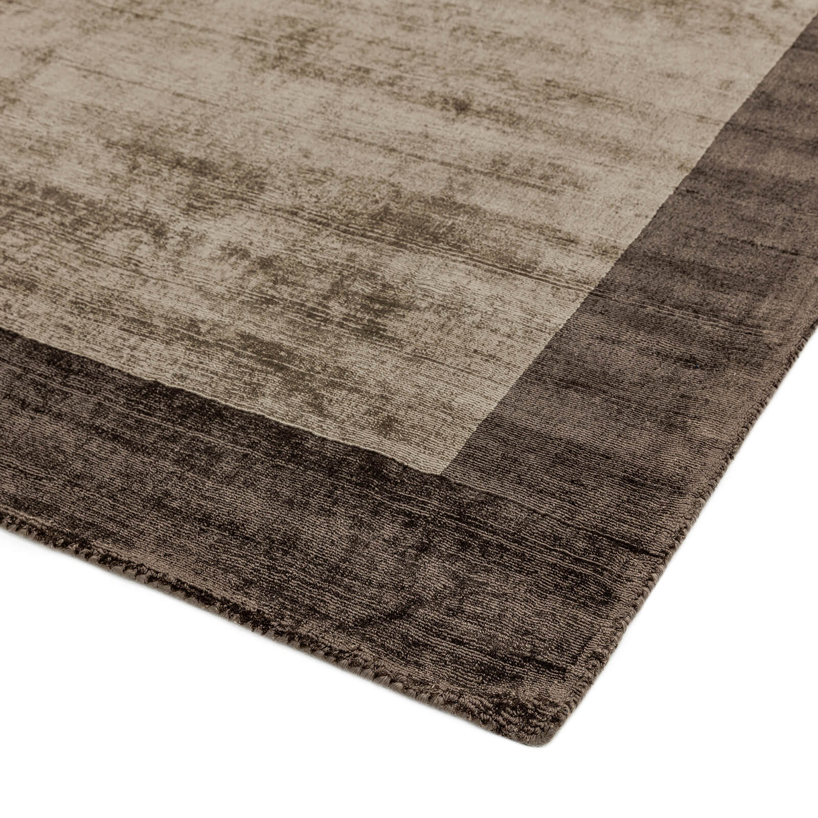 Asiatic Blade Border Choco / Mocha Rug