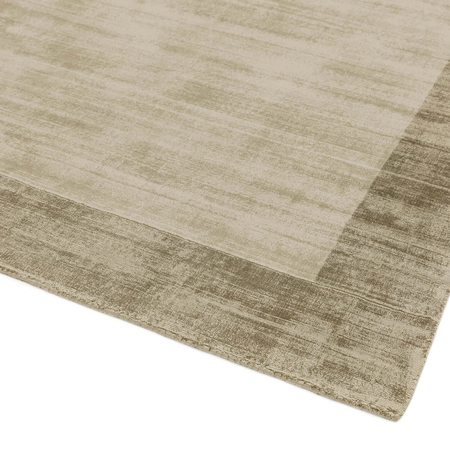 Asiatic Blade Border Smoke / Putty Square Rug