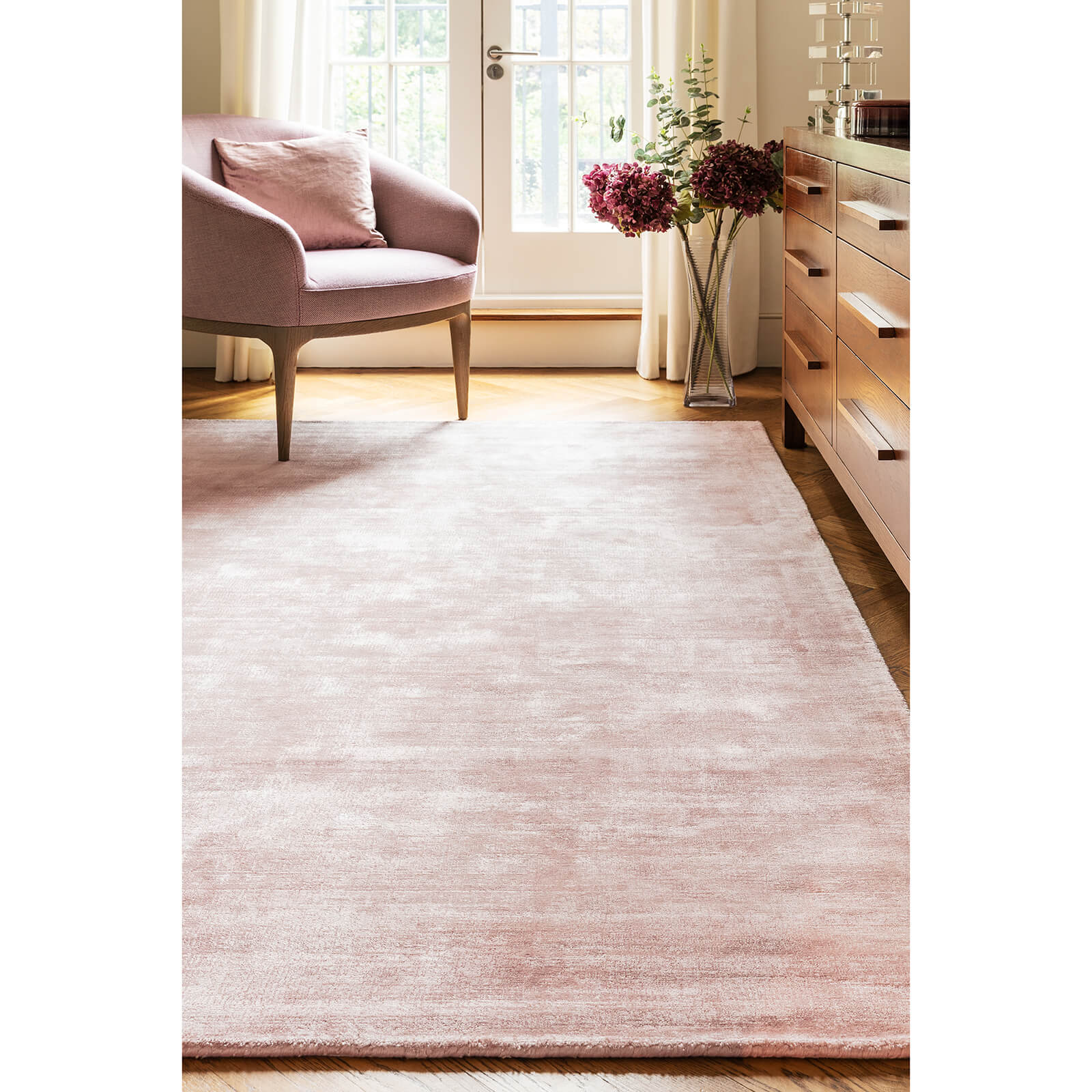 Asiatic Blade Pink Rug