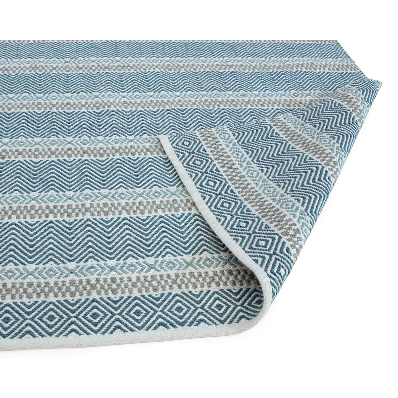 Asiatic Boardwalk Blue Multi Rug