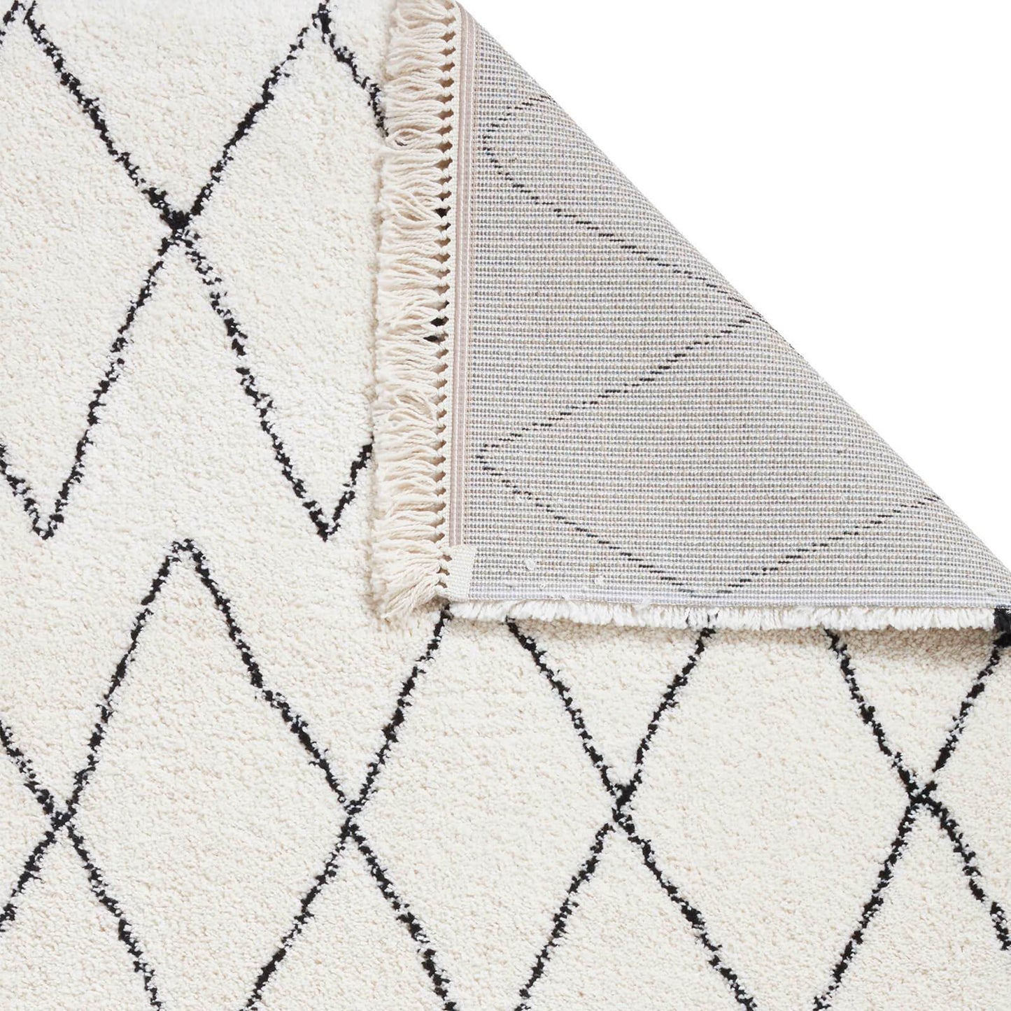 Think Rugs Boho 8280 White / Black Rug