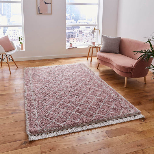 Think Rugs Boho 7043 Rose Rug