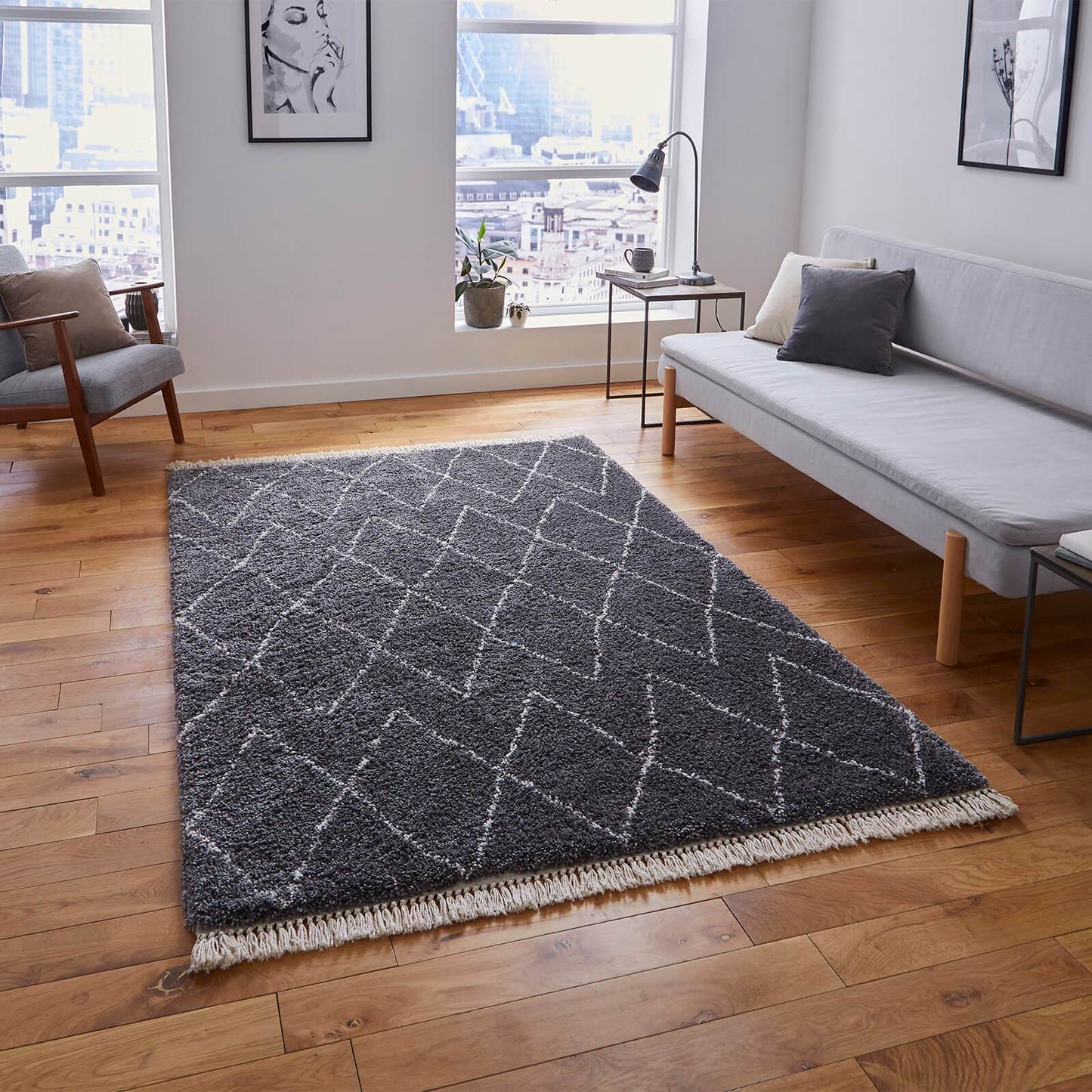 Think Rugs Boho 8280 Grey Rug