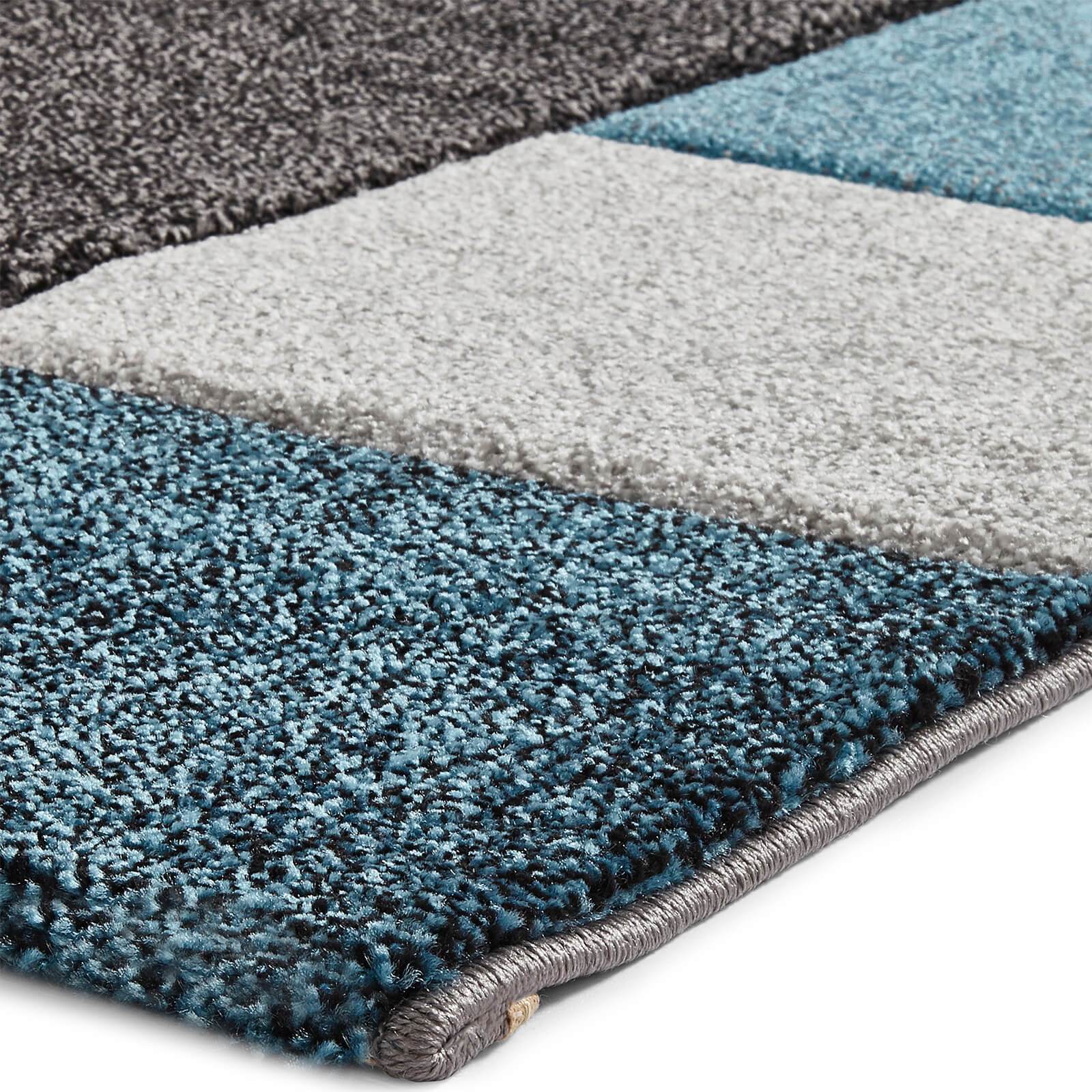 Think Rugs Brooklyn 646 Blue / Grey Rug