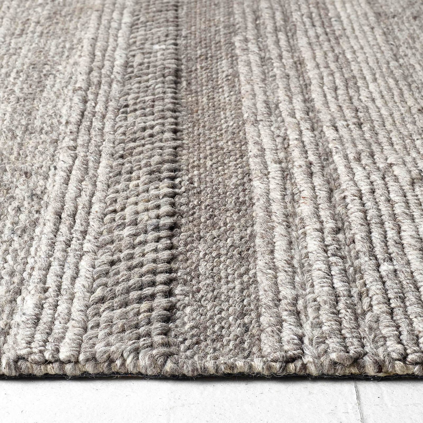 Origins Chunky Knit Natural / Grey Rug