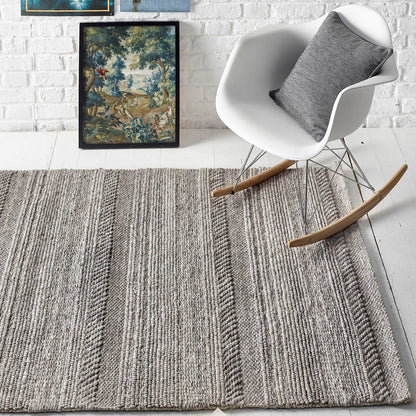 Origins Chunky Knit Natural / Grey Rug