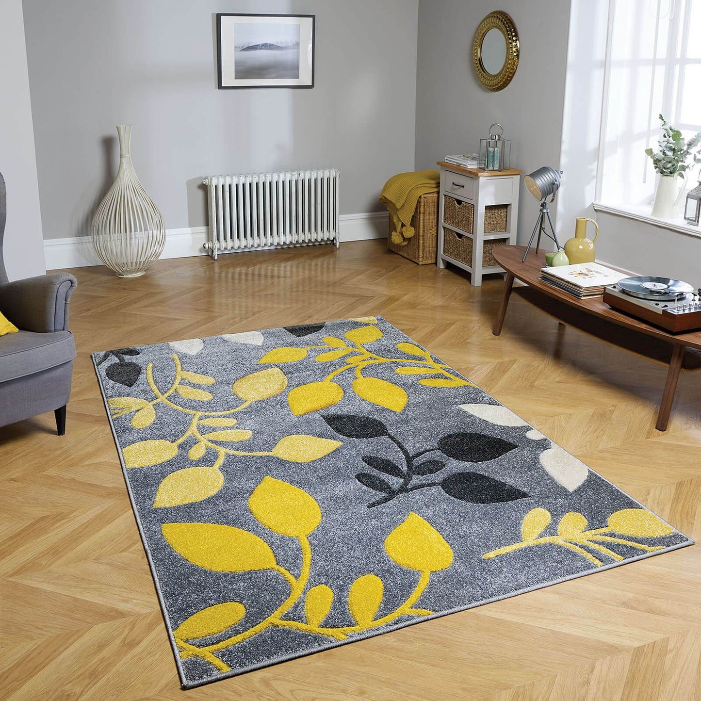 Oriental Weavers Portland 1096 1 Grey / Cream / Yellow Rug