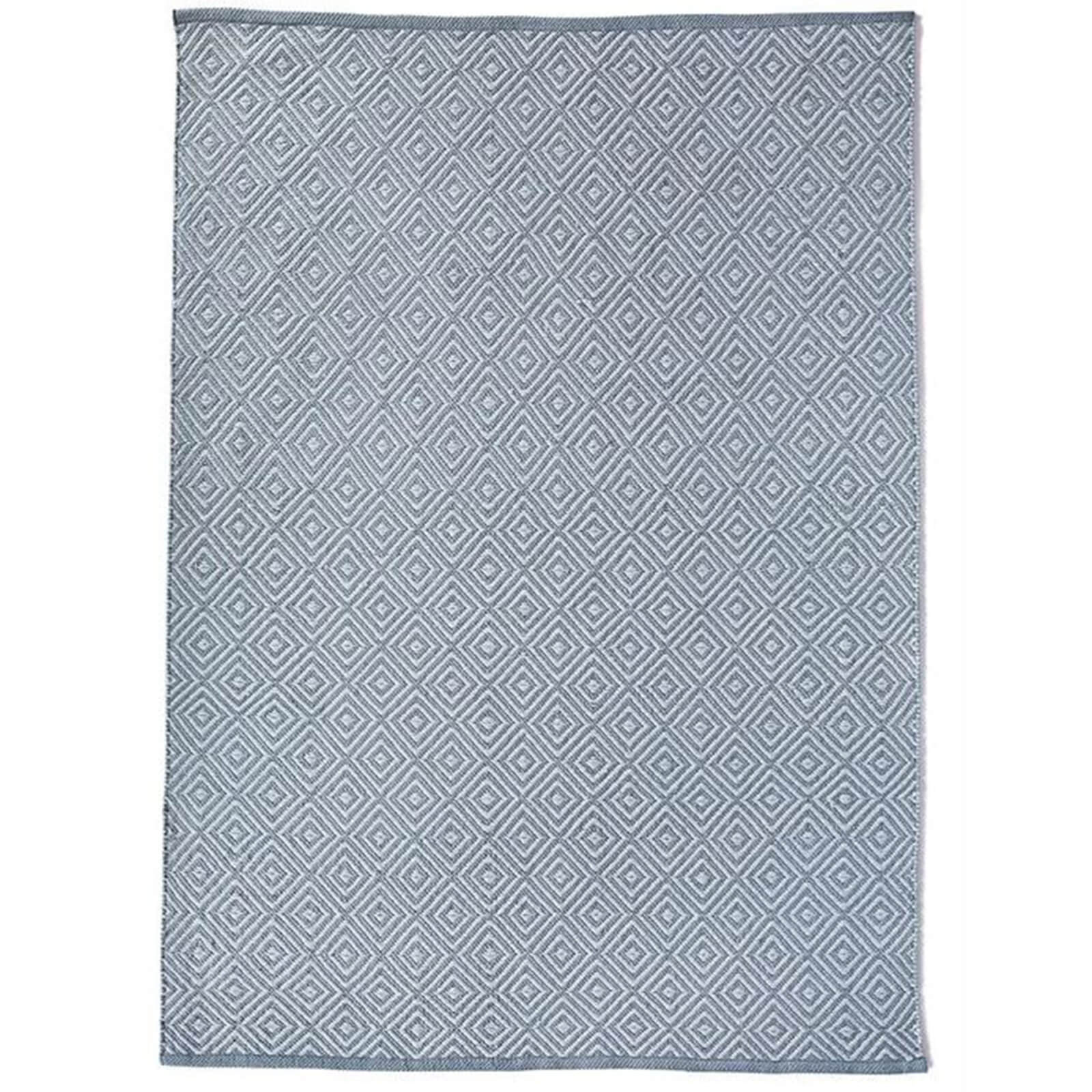 Hug Rug Woven Diamond Rug Denim Blue Rug