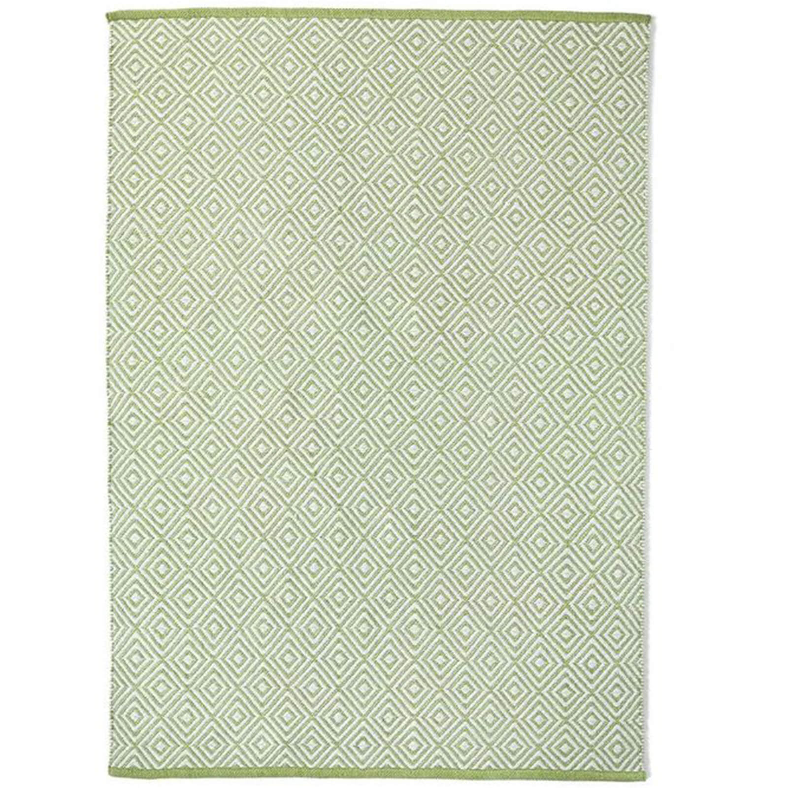 Hug Rug Woven Diamond Rug Green Rug