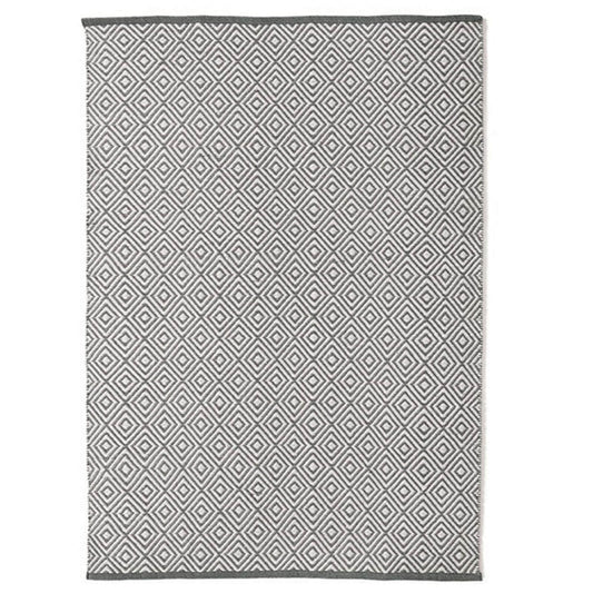 Hug Rug Woven Diamond Rug Warm Grey Rug