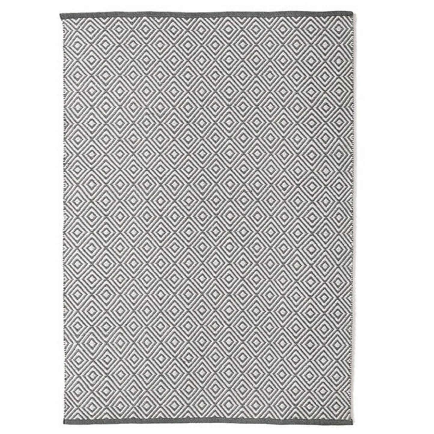 Hug Rug Woven Diamond Rug Warm Grey Rug