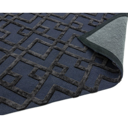 Asiatic Dixon Trellis Black Rug