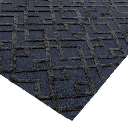 Asiatic Dixon Trellis Black Rug