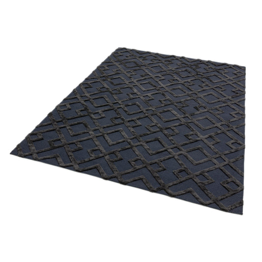 Asiatic Dixon Trellis Black Rug