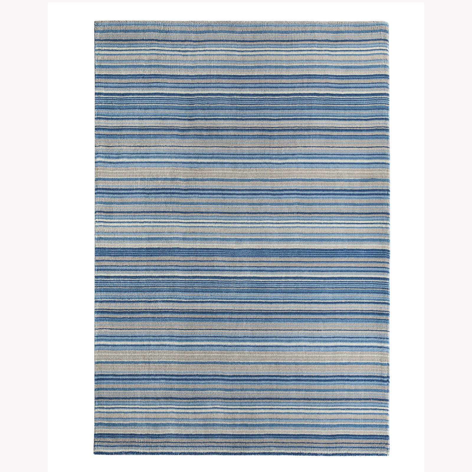 Origins Fine Stripes Blue / Beige Rug