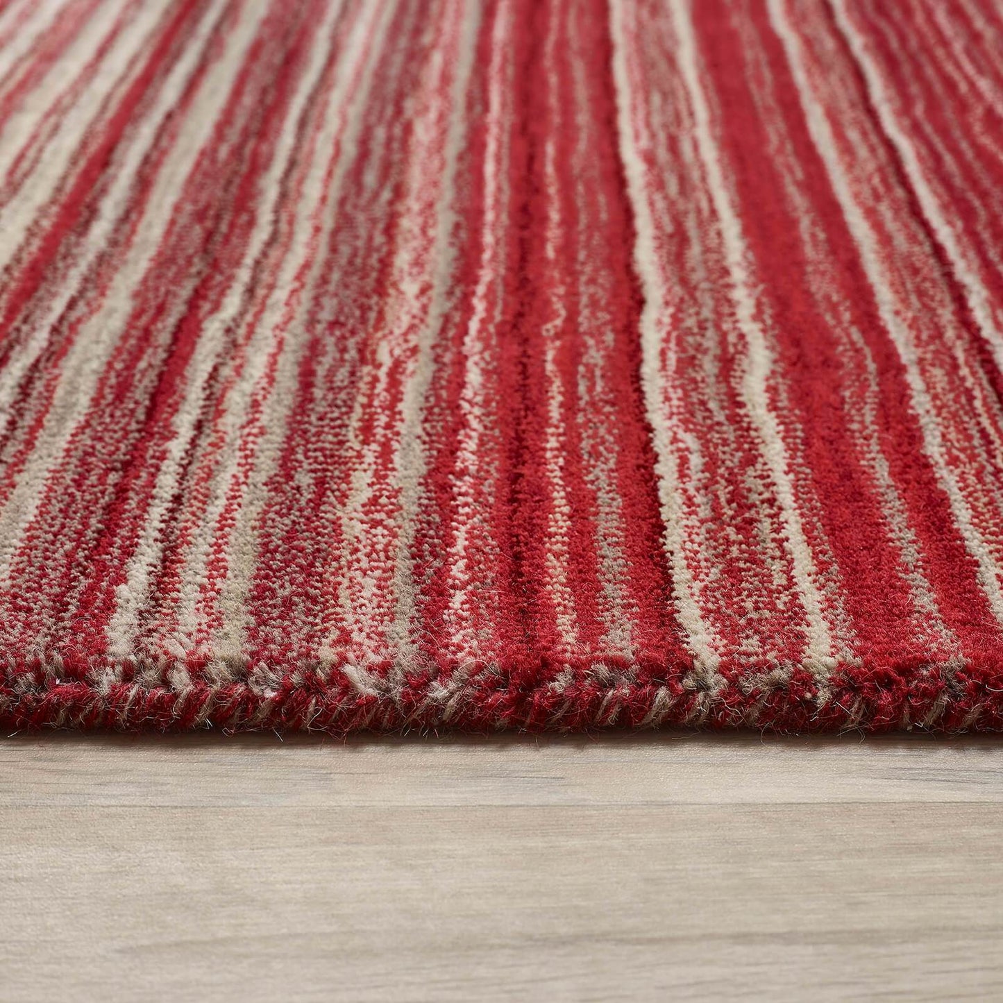 Origins Fine Stripes Red Rug