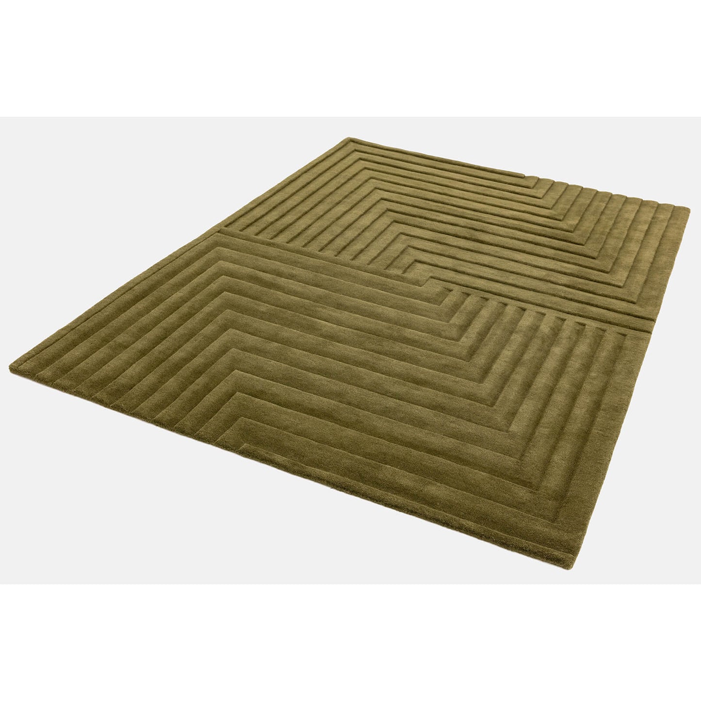 Asiatic Form Green Rug