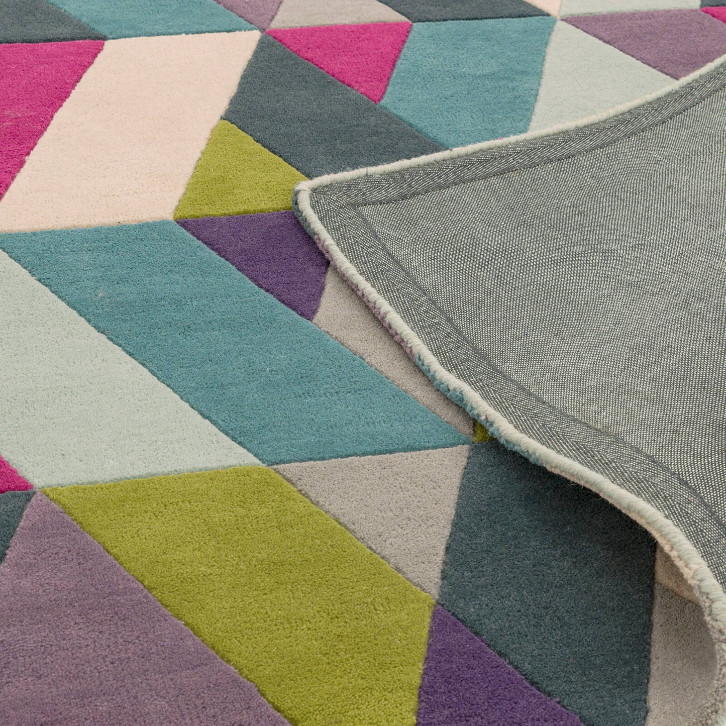 Asiatic Funk Chevron Blue Green Rug