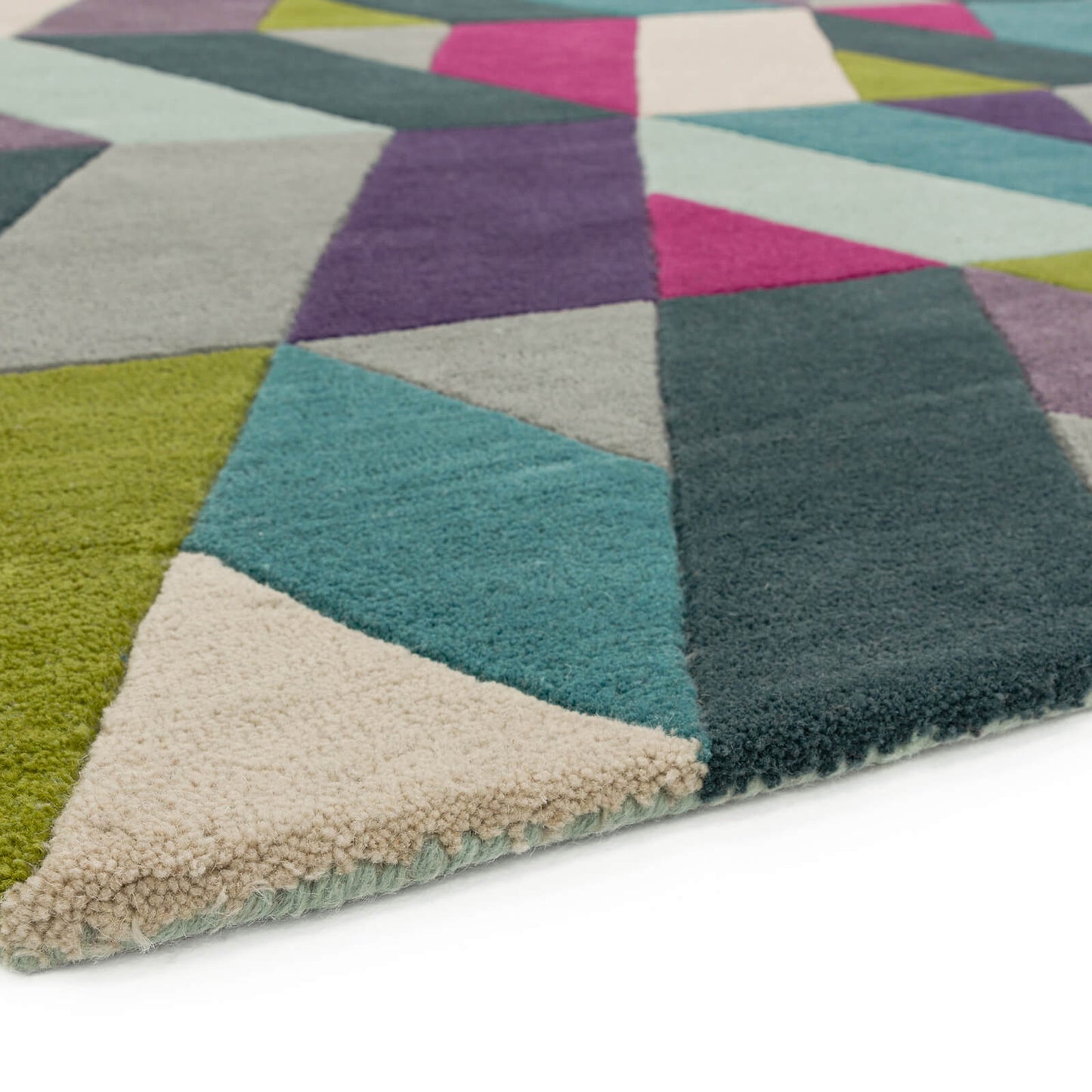 Asiatic Funk Chevron Blue Green Rug