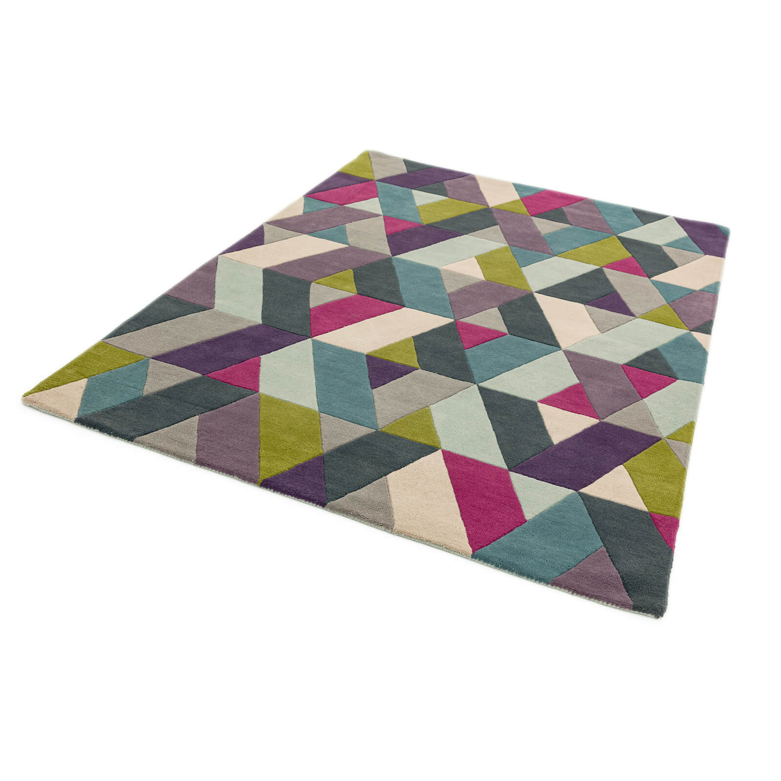 Asiatic Funk Chevron Blue Green Rug