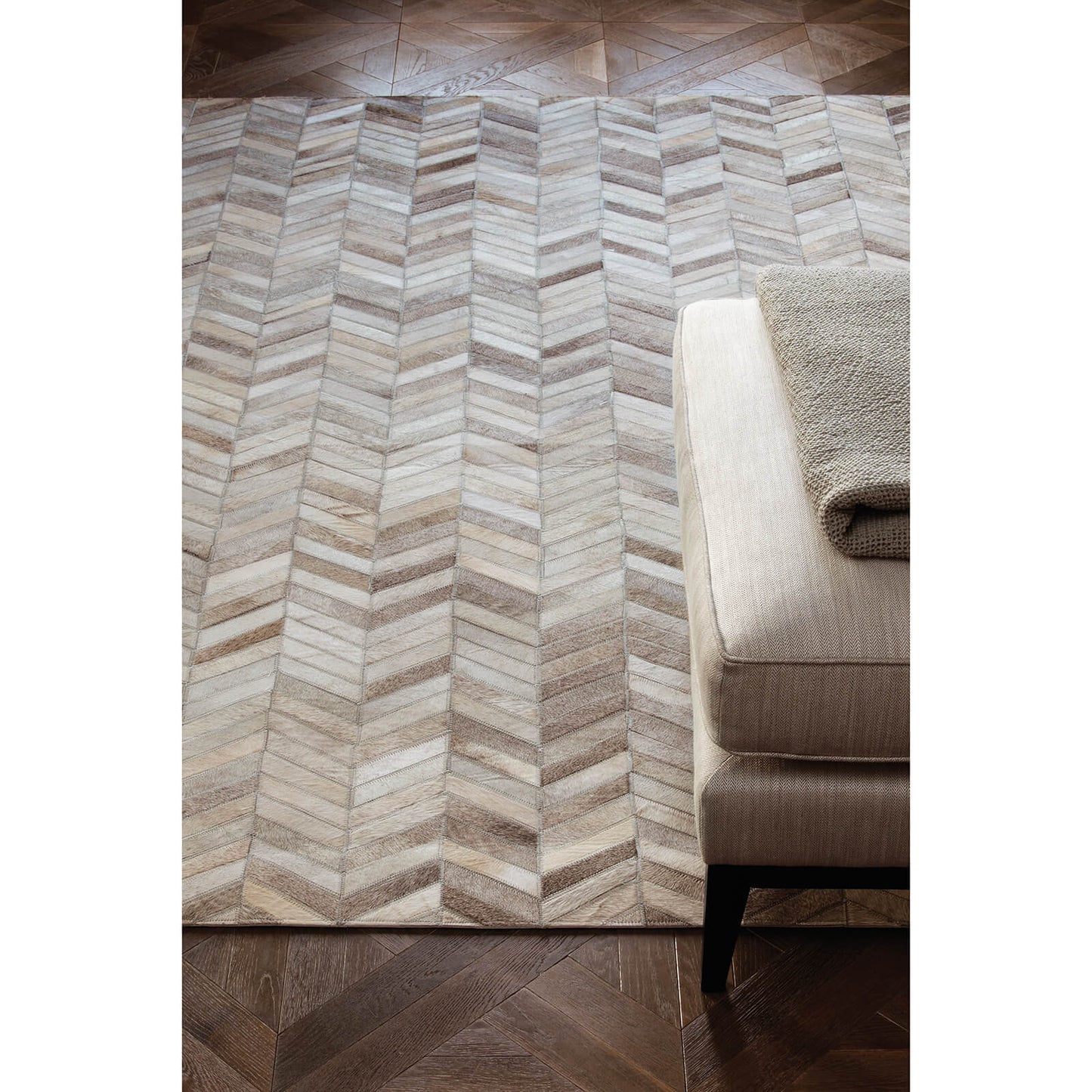 Asiatic Gaucho Chevron Natural Rug