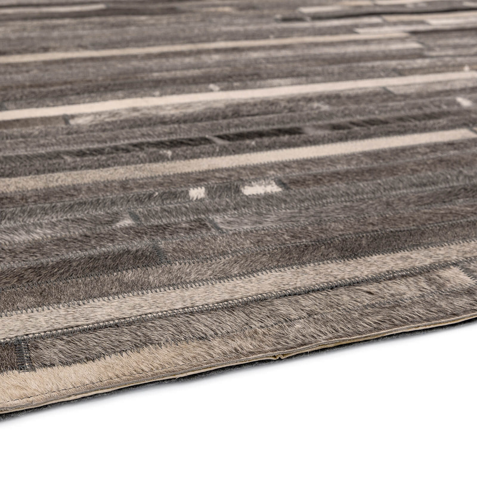 Asiatic Gaucho Stripe Dark Grey Rug