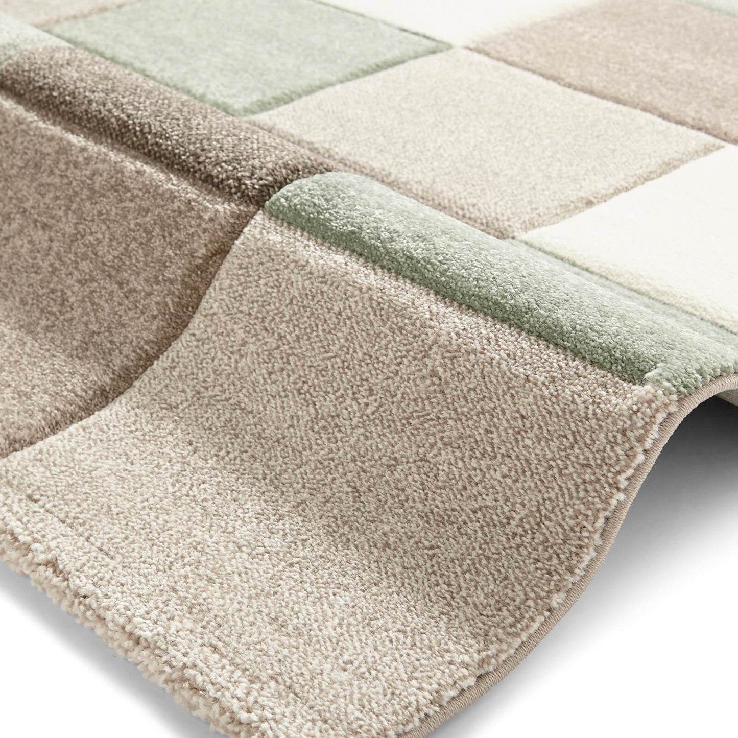 Think Rugs Brooklyn 646 Beige / Green Rug