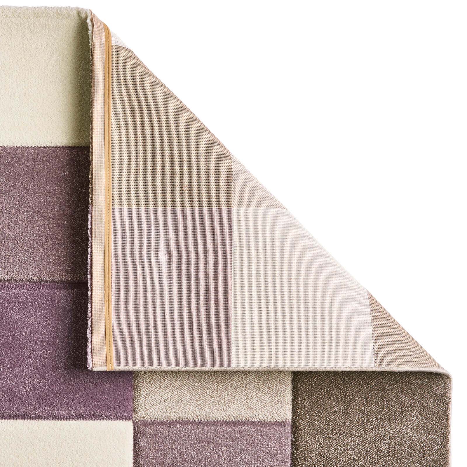 Think Rugs Brooklyn 646 Beige / Purple Rug