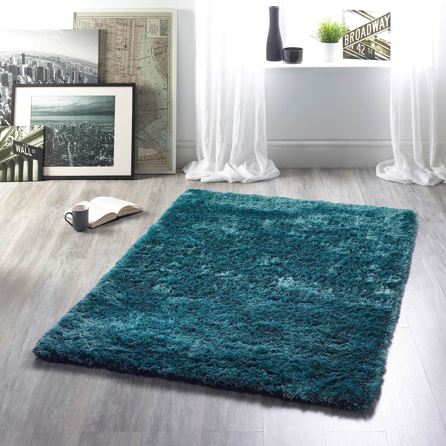 Origins Glamour Shimmer Teal Rug