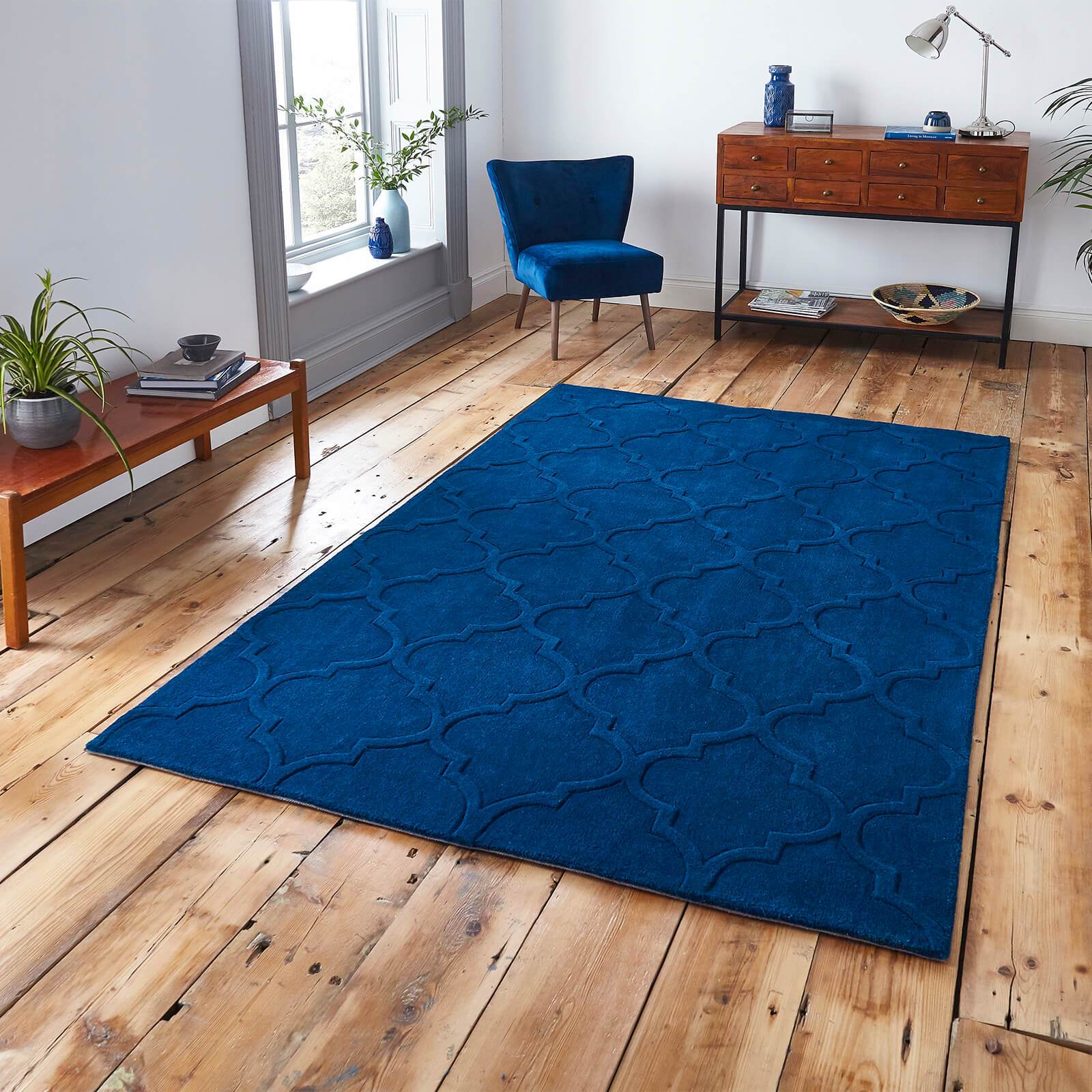 Think Rugs Hong Kong 8583 Navy Rug